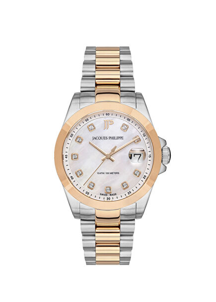 JPQLS347388 Rose Gold Metalik Gri Kadın Kol Saati