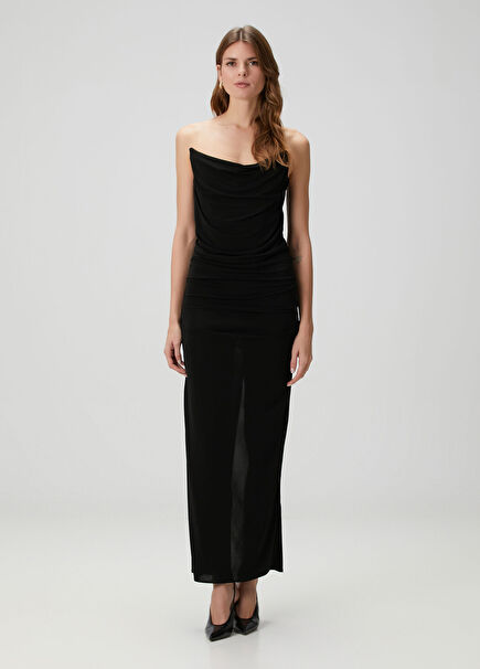 Abby Black Maxi Evening Dress