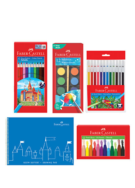 Juicy Pastel Felt and Dry Painting Set and Drawing Notebook
