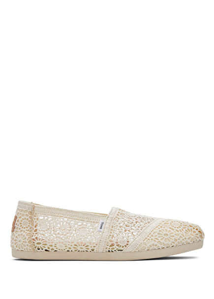Alpargata Classic Moroccan Crochet Naturel Kadın Espadril Ayakkabı