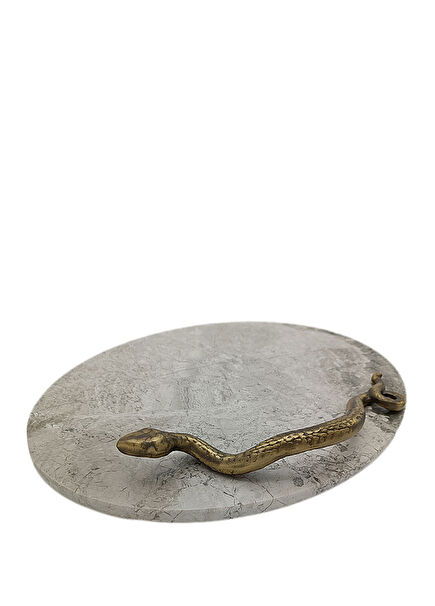 Piero Marble Patterned Presentation Plate 27x36 cm