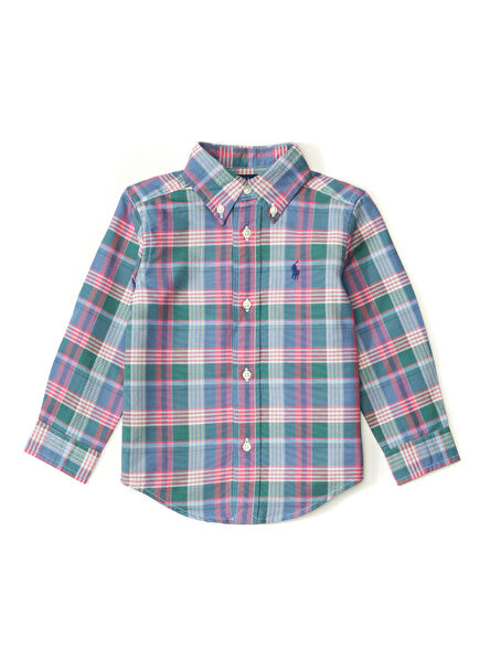 Ekose Desenli Erkek Çocuk Gömlek