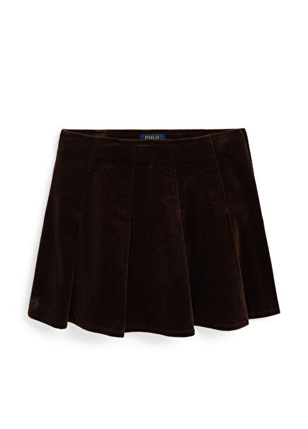 Brown Girls Wool Skirt