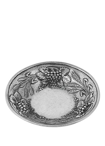 Round Service with Tin Decoration 19 cm