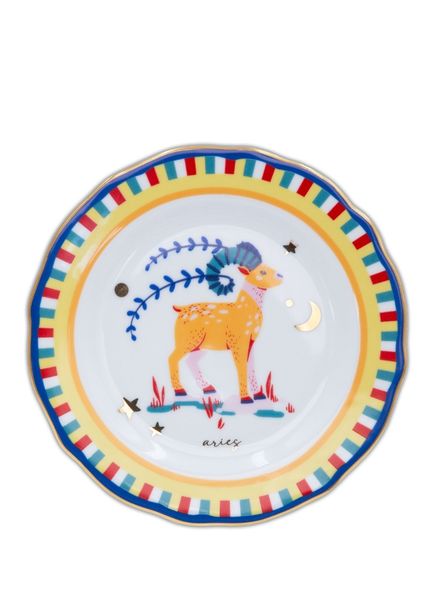 Zodiac Vibe Koç Burcu Porselen Pasta Tabağı 16 cm