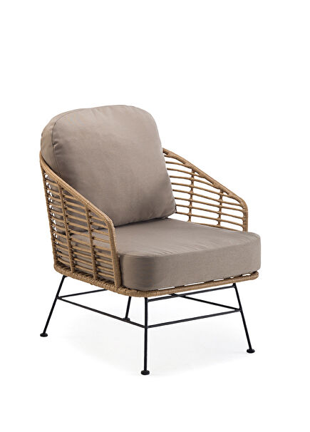 Nest Alüminyum Rattan Bahçe Koltuğu