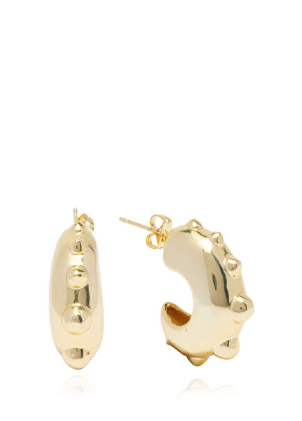 Gold Küçük Kadın Sallantılı Küpe