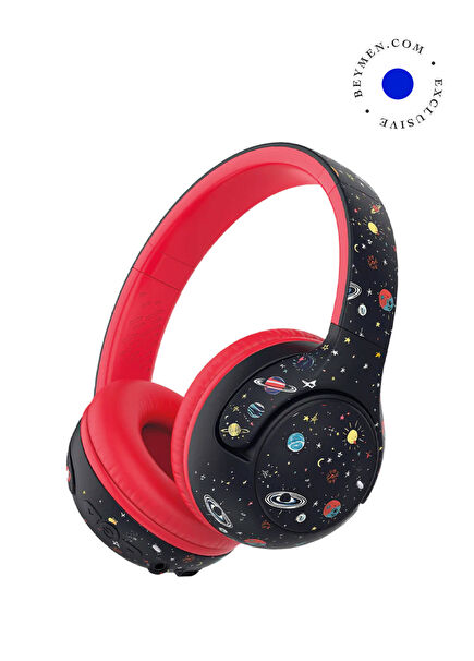 BTH27 Anti-Bakteriyel Siyah Unisex Çocuk Kulak Üstü Bluetooth Kulaklık