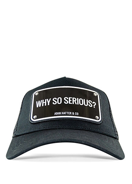 Why So Serious ? Black On Black Men's Hat
