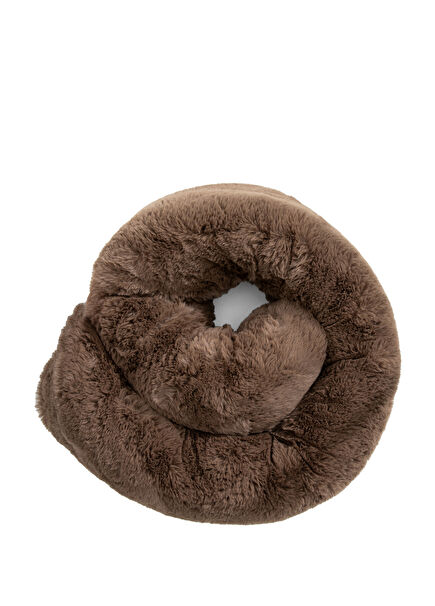 Worm Kahverengi Peluş Kırlent 200 x 20 cm