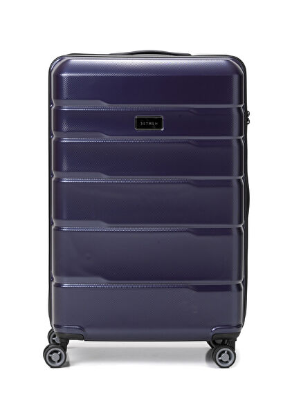 Navy Blue Oversized Suitcase