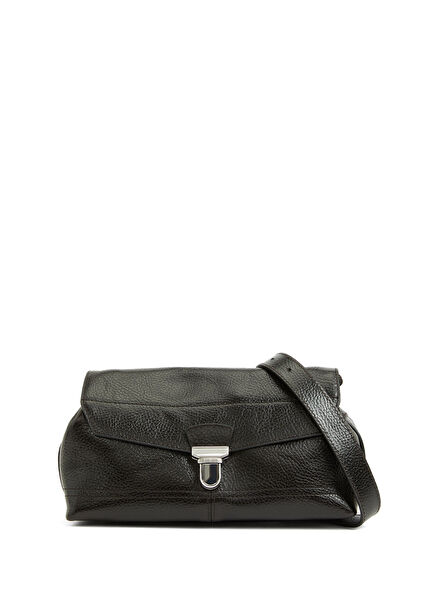 Small Gear Dark Brown Women's Leather Bag