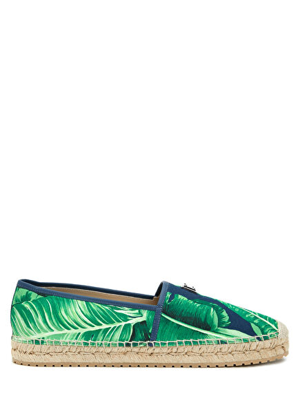 Navy Blue Logo Detailed Men's Espadrille
