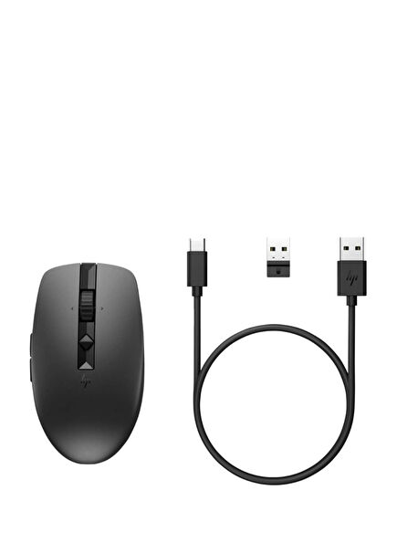 715 Programlanabilir Şarj Edilebilir Siyah Bluetooth Mouse 6E6F0AA