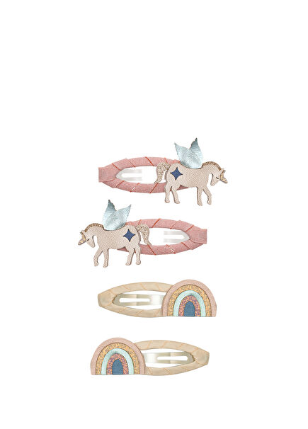 Winged Unicorn Rainbow 4-Pack Girls Buckle