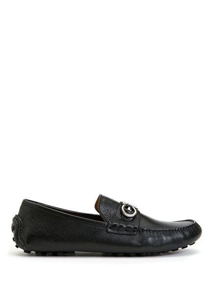 Black Men's Leather Driver