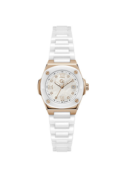 GCZ12006L1MF Beyaz Seramik Kadın Kol Saati