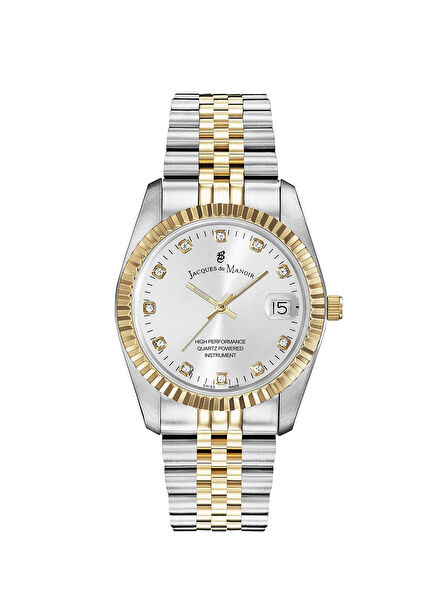 NRO.07 Metallic Grey Gold Color Women's Wristwatch