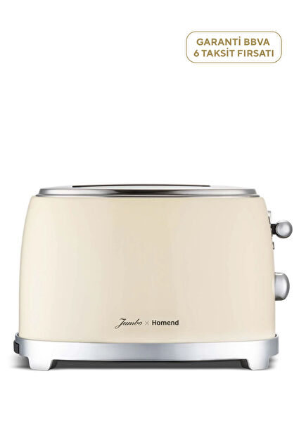 X Jumbo 1526H Cream Vintage Breadfast Toaster