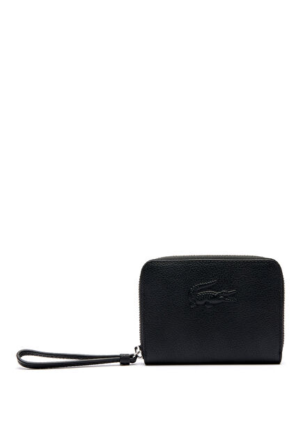 City Court Black Leather Women's Wallet