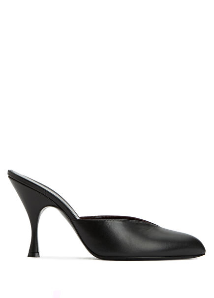 Sitting Pretty Siyah Kadın Deri Terlik