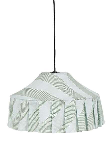 Nicole Green Diagonal Stripe Lighting Cap
