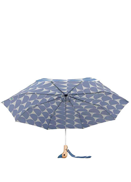 Original Duck Moon Açık Mavi Denim Kompakt Şemsiye