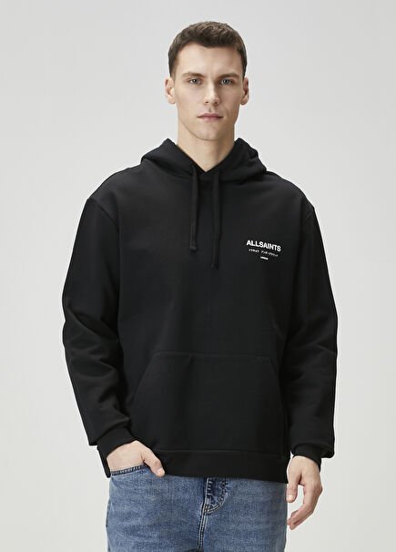 Underground Siyah Kapüşonlu Sweatshirt
