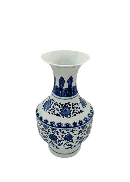 Bleu Blanc Navy Blue Porcelain Vase