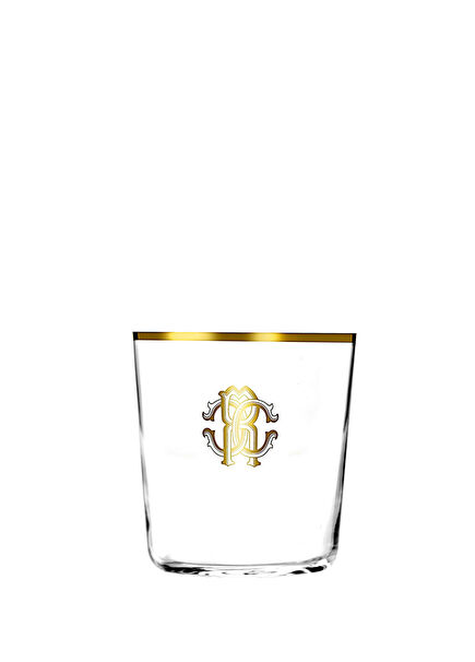 Monogram Gold Altın Dekorlu Kristal Su ve Meşrubat Bardağı