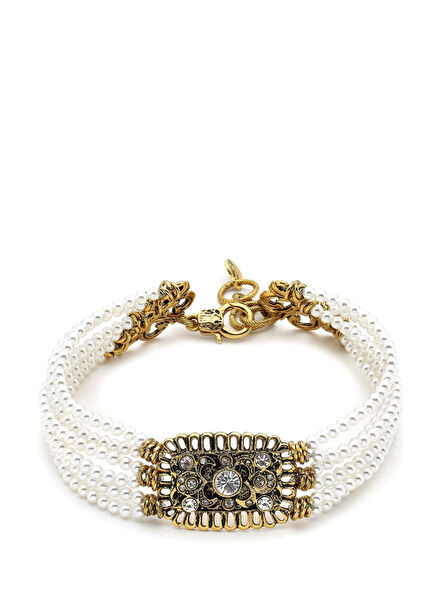 Grace Pearl Gold Plated Women's Choker Necklace