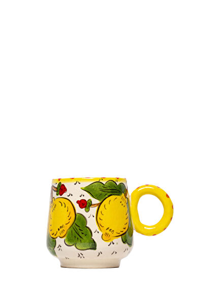 Sicilian Lemon Collection Handmade Ceramic Coffee Cup