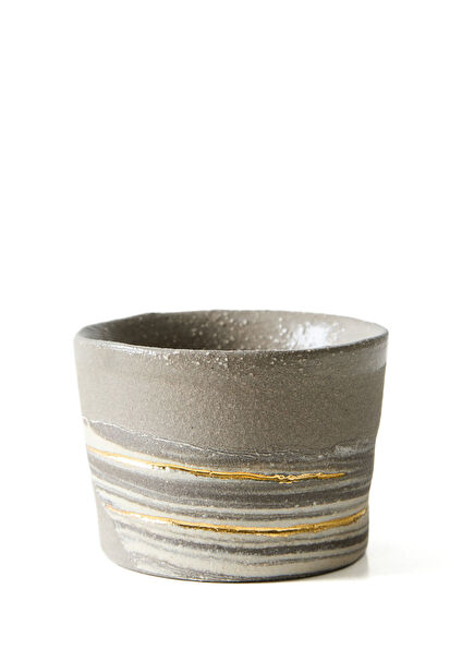 24K Gold Decorated Marble Blend Mini Tumbler