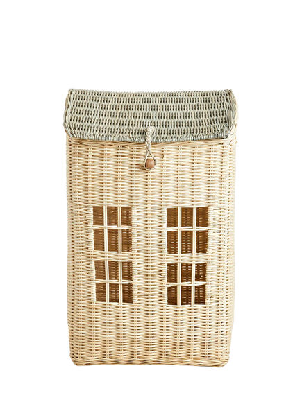 Home Rattan Toy Basket with Lid