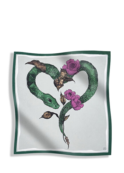 Desenli Erkek İpek Fular