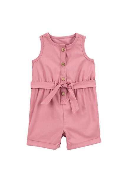 Short Sleeve Baby Girl Jumpsuit