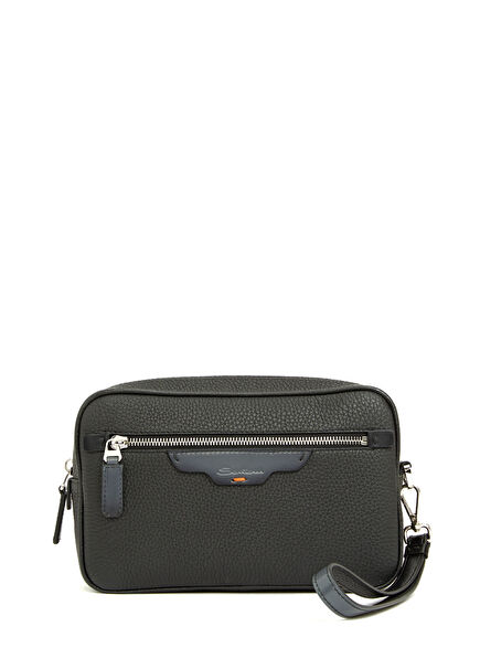 Siyah Deri Tıraş Çantası