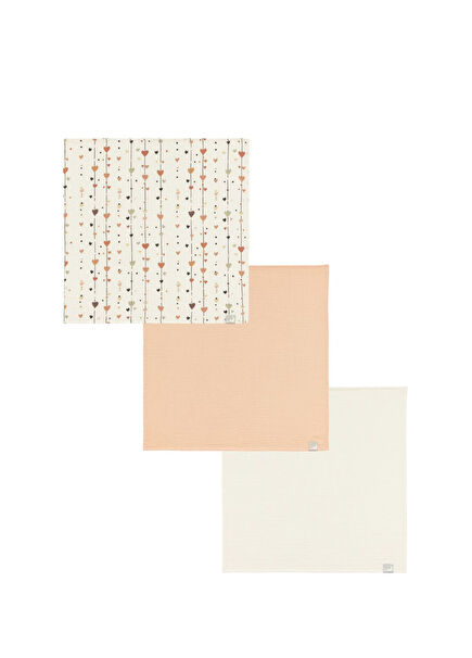 Heartline x Duckyboo Basics 3'lü Bebek Müslin Örtü Seti 