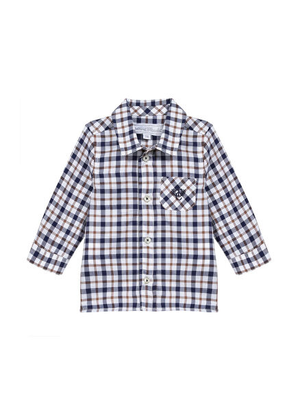 Checkered Long Sleeve Baby Boy Shirt