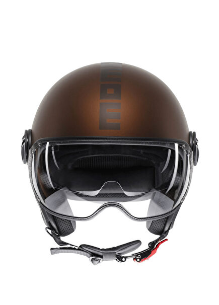 Momo Fgrt Evo Matt Espresso Black Açık Motosiklet Kaskı