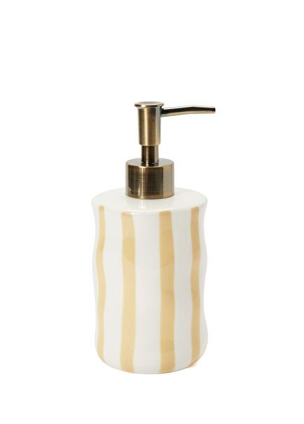 Bej Krem Seramik Sıvı Sabunluk