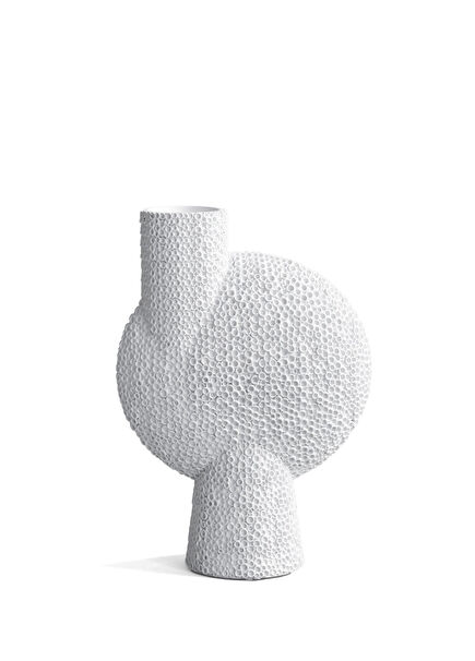 Sphere Beyaz Seramik Vazo