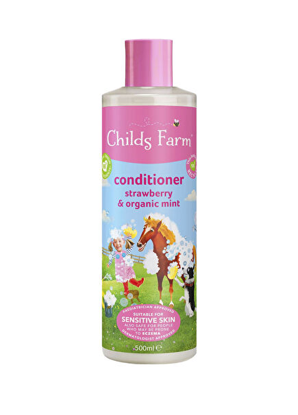 Çilek ve Organik Nane Özlü Bebek Saç Kremi 500 ml