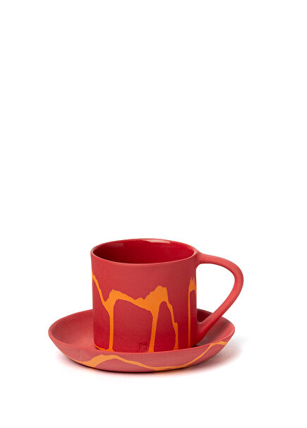 Gypsy Poselen Turkish Coffee Cup and Plate