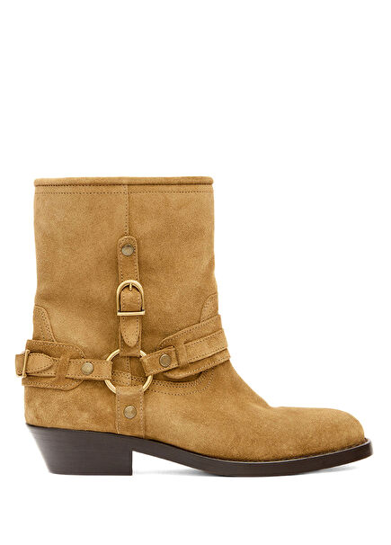 Ildred Mink Women's Suede Boots