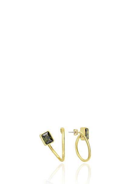Bobola Green 22K Gold Plated Women's Earrings