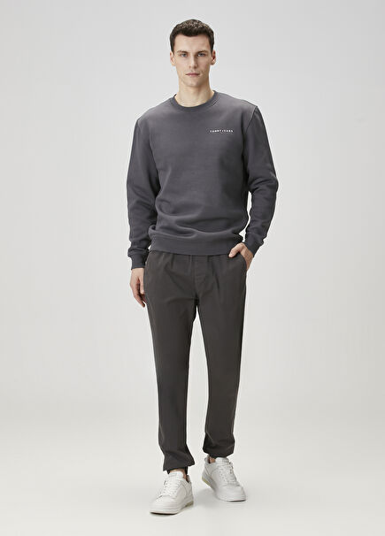 Austin Grey Waist Corded Organic Cotton Pants