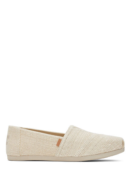 Alpargata Classic Metallic Linen Stripe Naturel Kadın Espadril Ayakkabı