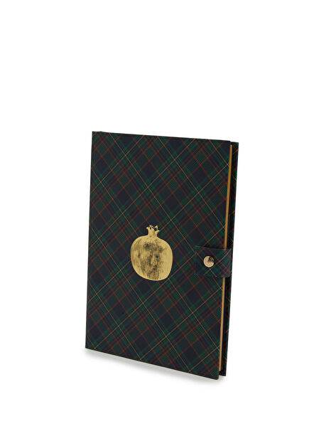 Green Pom Large Defter