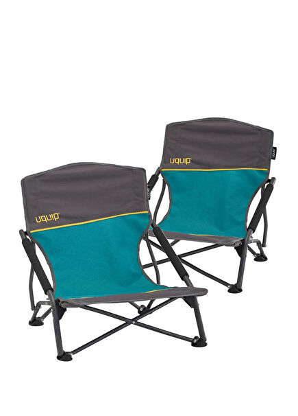 Set Sandy Comfortable Folding Beach and Camping Chair Set of 2